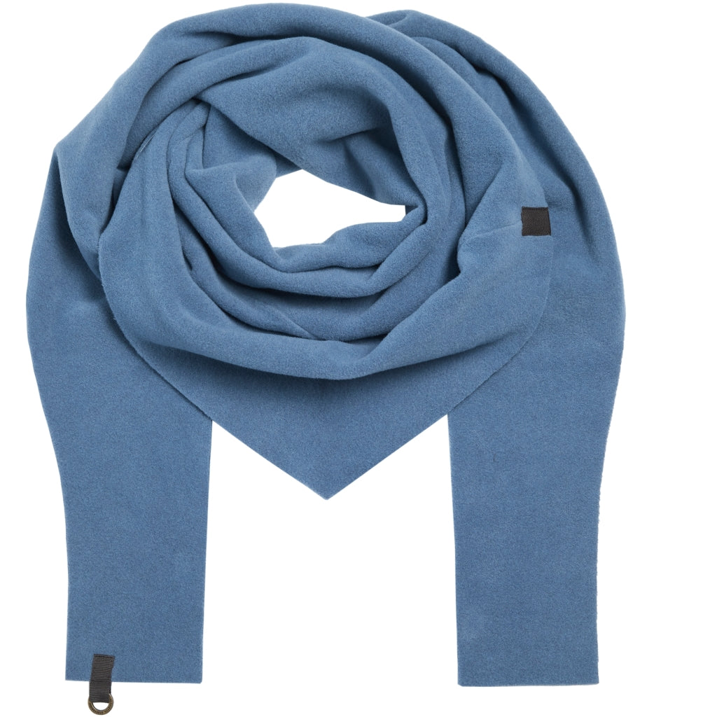 Henriette Steffensen Triangle Scarf in dusty blue-Cameo Boutique
