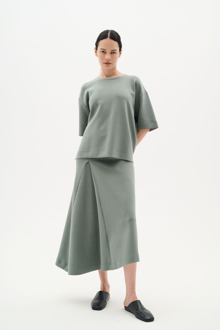 Inwear Annieh Skirt in Agave Green-Cameo boutique – Cameo Boutique