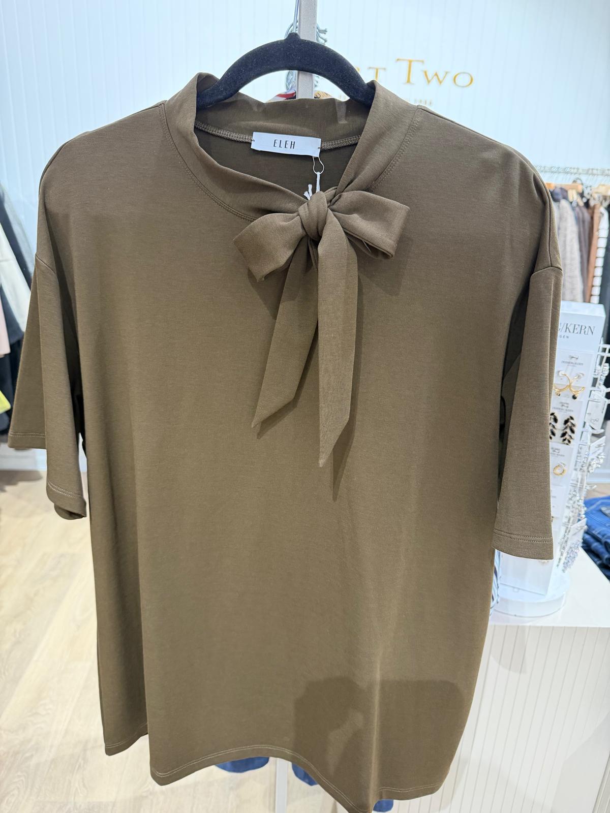 Eleh Jersey Top in Chocolate 260243