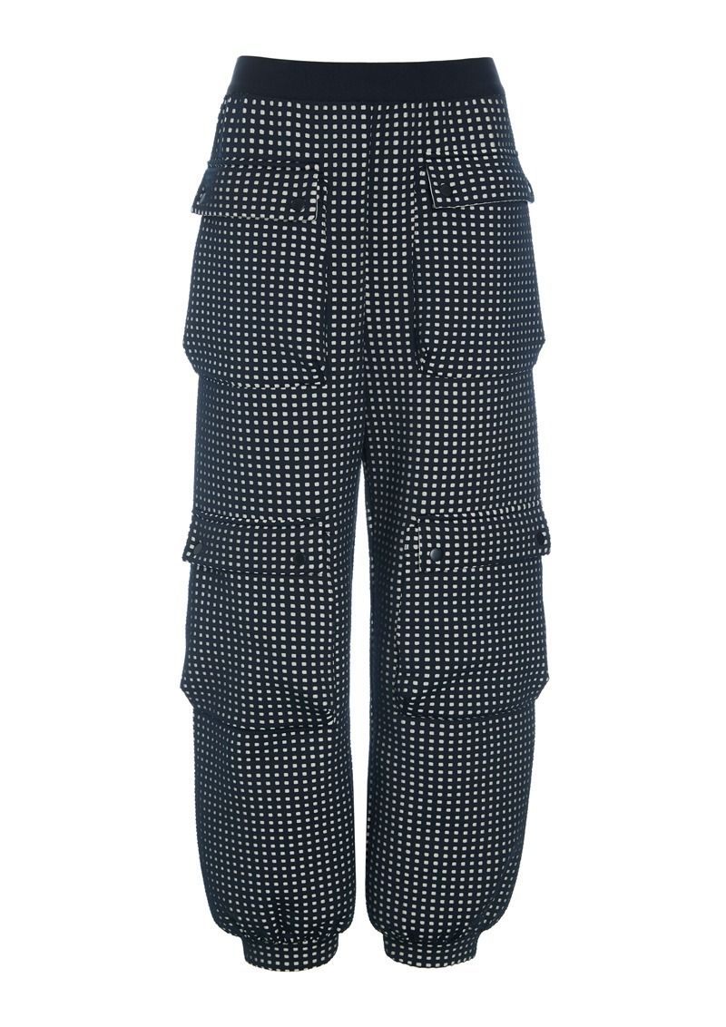 Bitte Kai Rand Scuba Tiles Trousers With Pockets In Black/Ivory