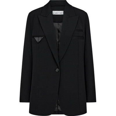 Haute L'amite Premiere Single Blazer In Black