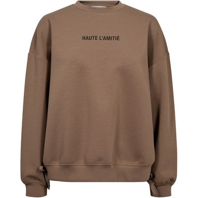 Haute L'amitie New Studio Tie Sweat In Walnut