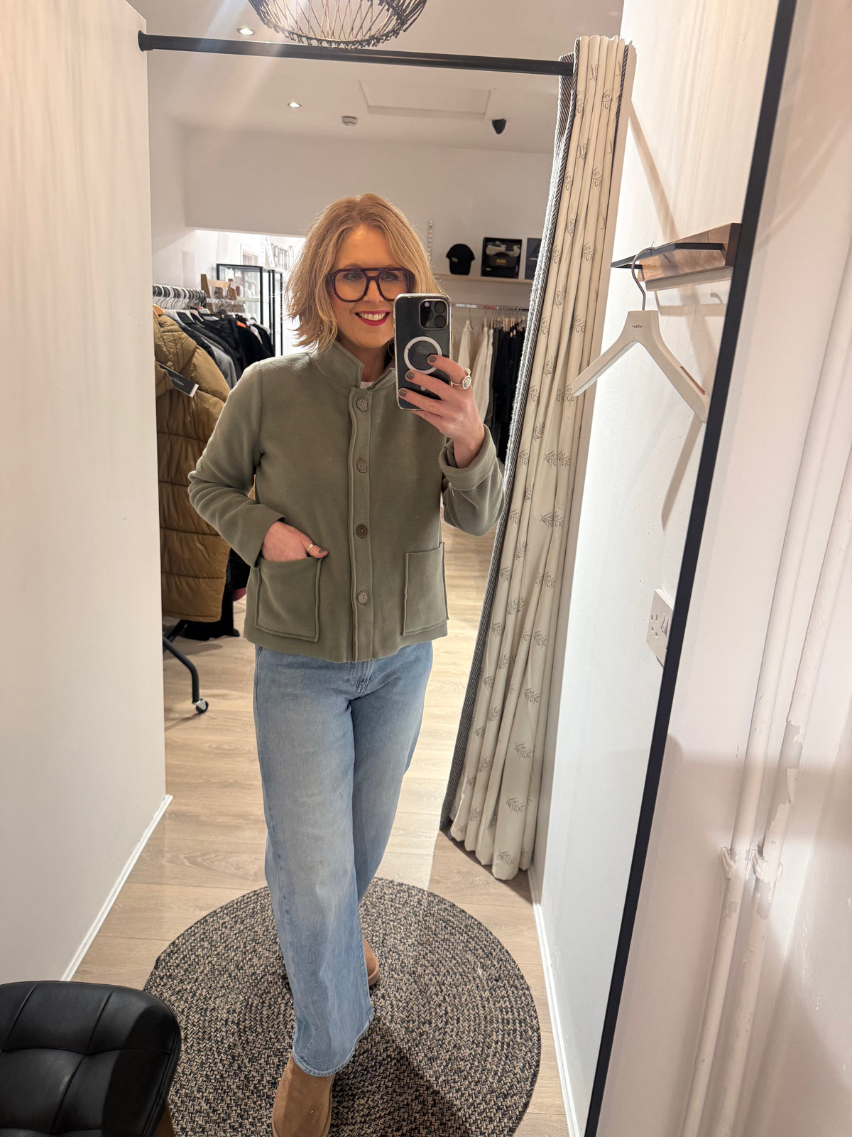 Henriette Steffensen Jacket in Dusty Green 7164