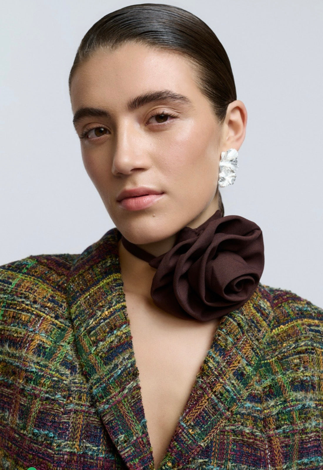 Creton Crchika Blouse in Dark Olive
