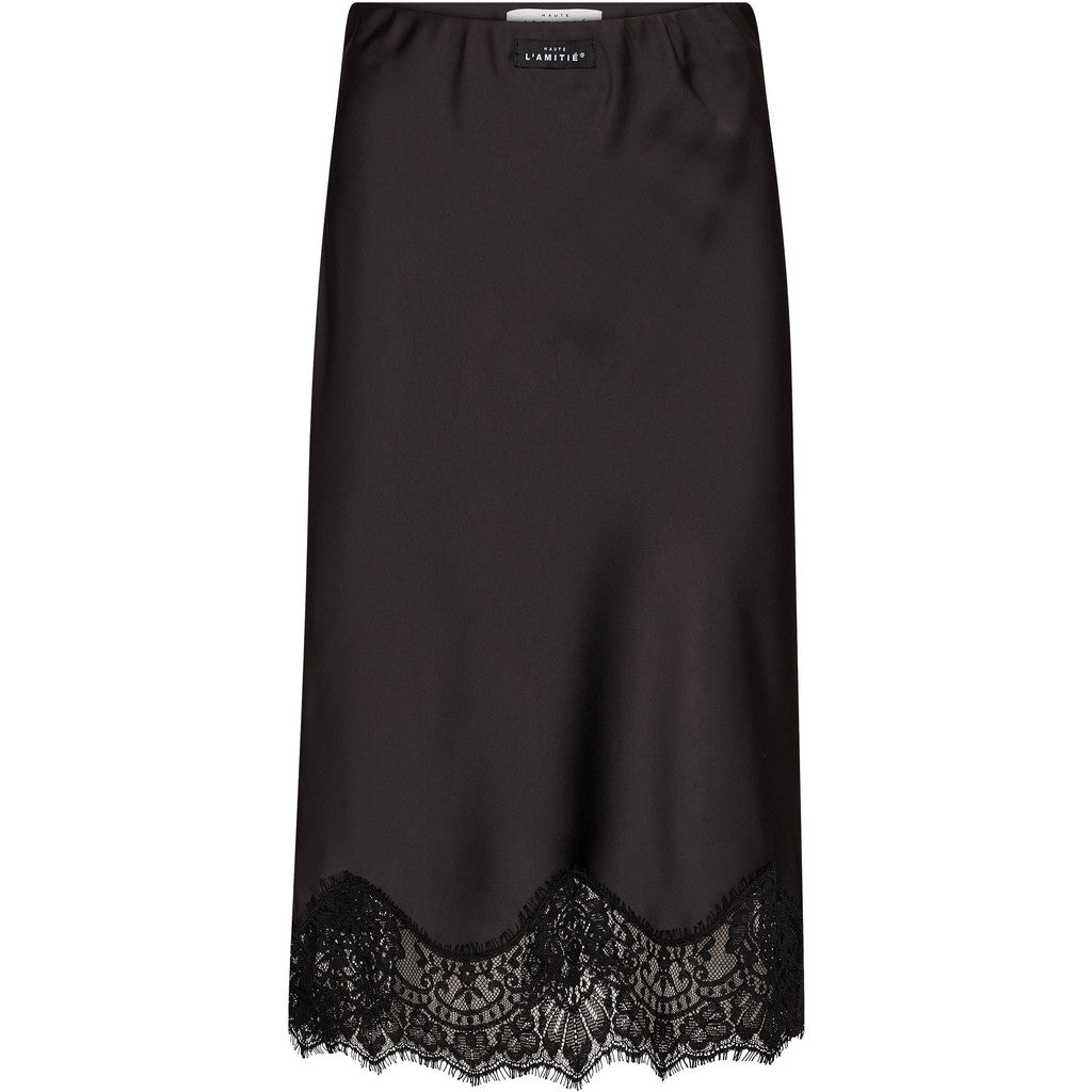 PREORDER Haute L’Amite Naomi Lingerie Pencil Skirt in Black