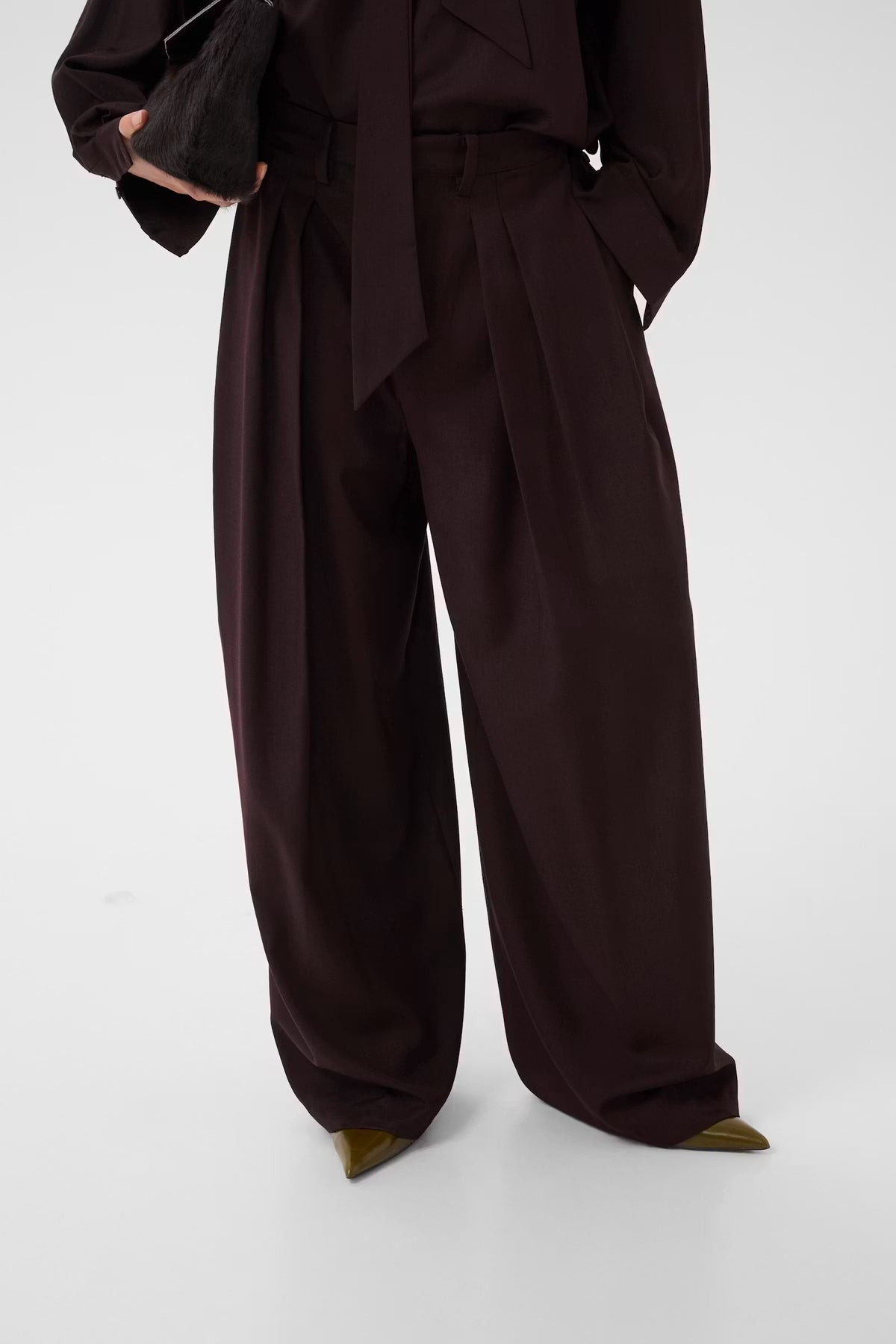 Gestuz Schany Pant in Deep Plum