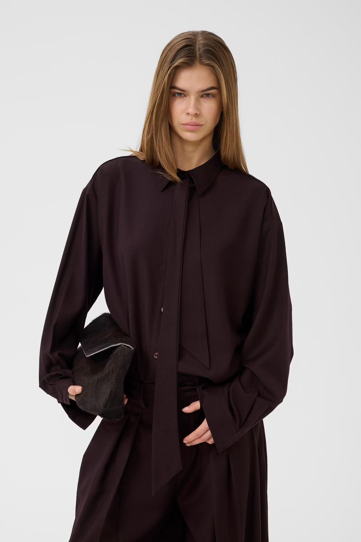 Gestuz Schany Shirt in Deep Plum