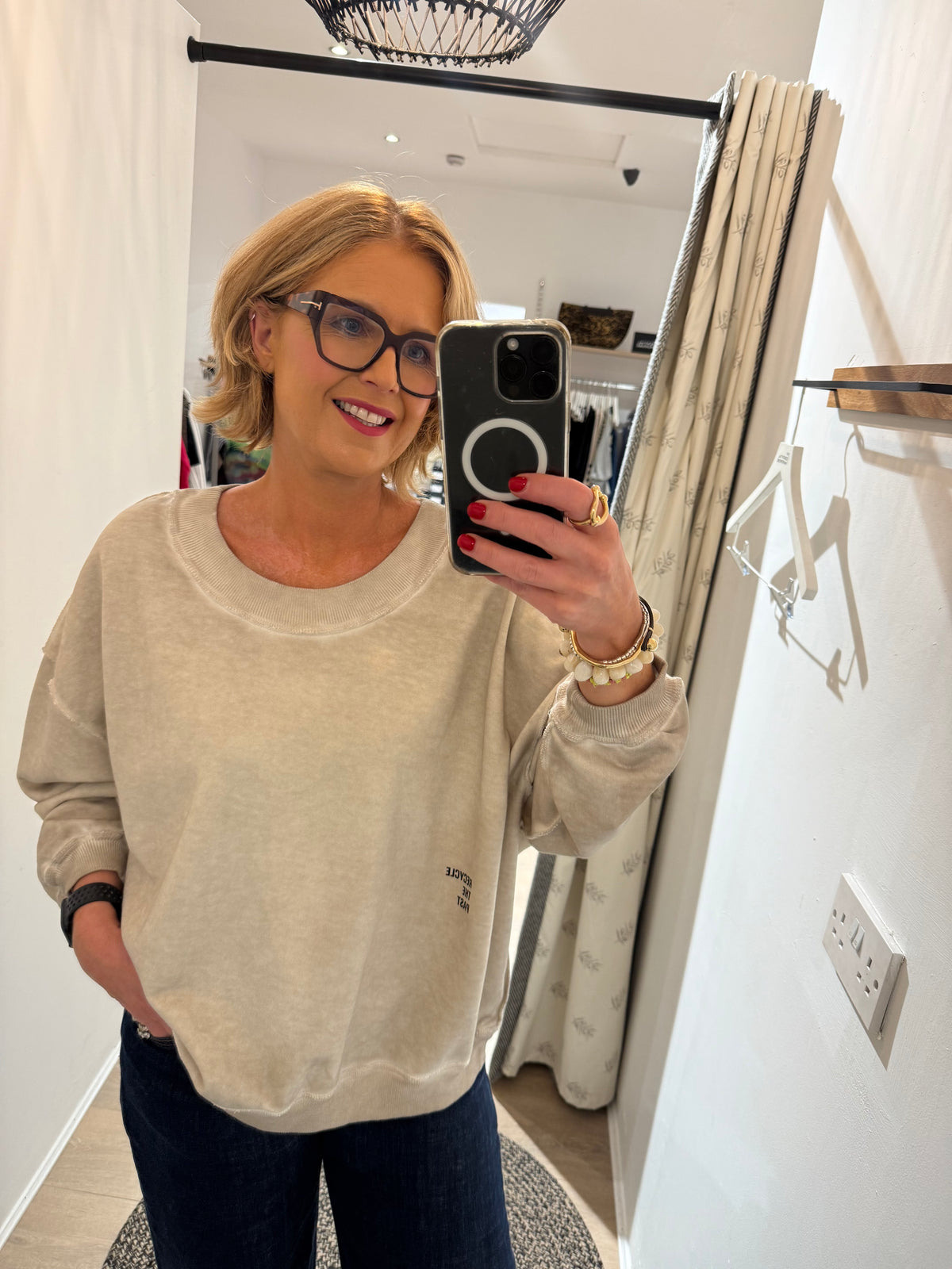 Liv Bergen Organic Colour the Present Sweatshirt in Nature