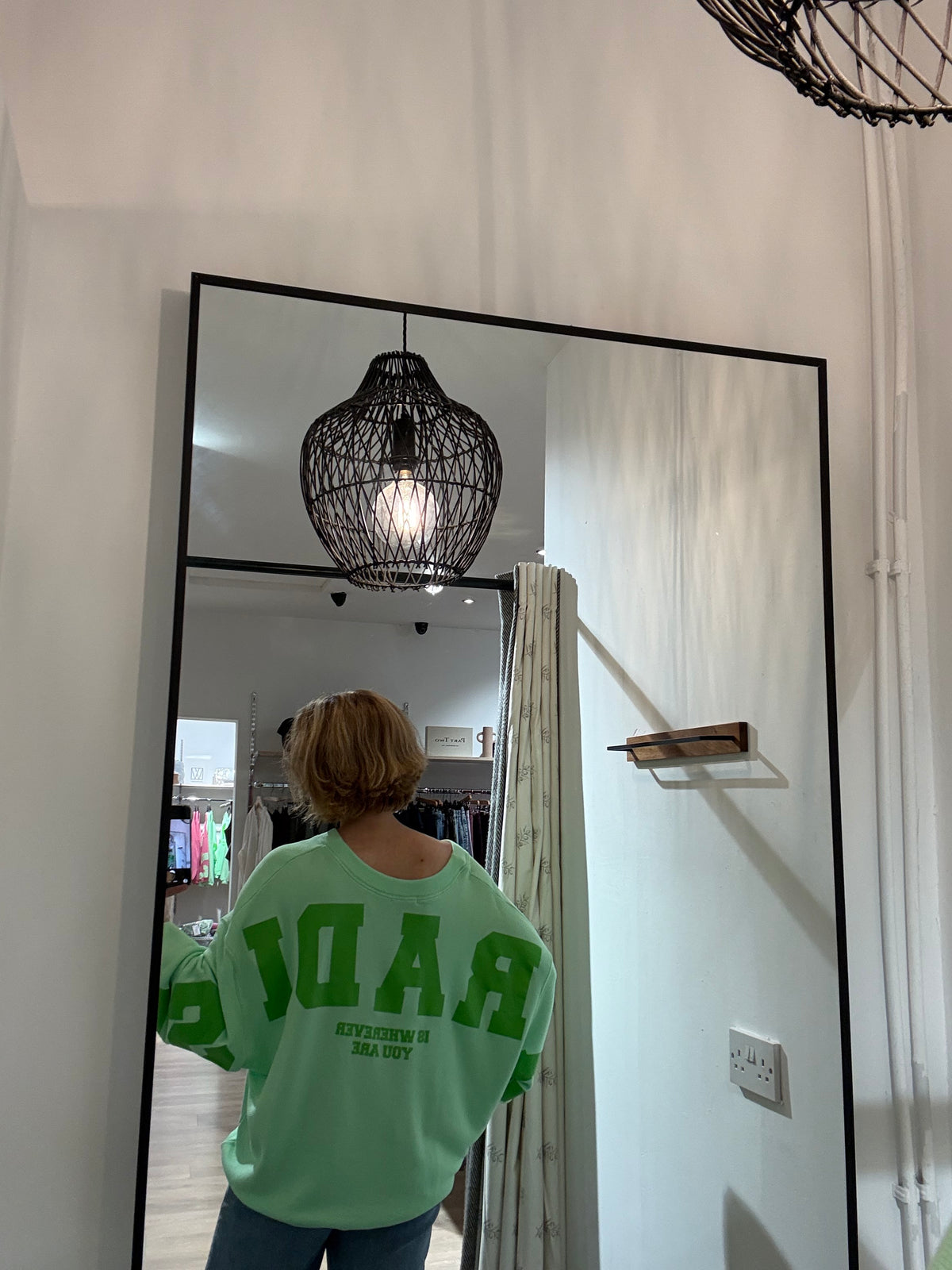 Liv Bergen Sky Paradise Sweatshirt in Lime Punch