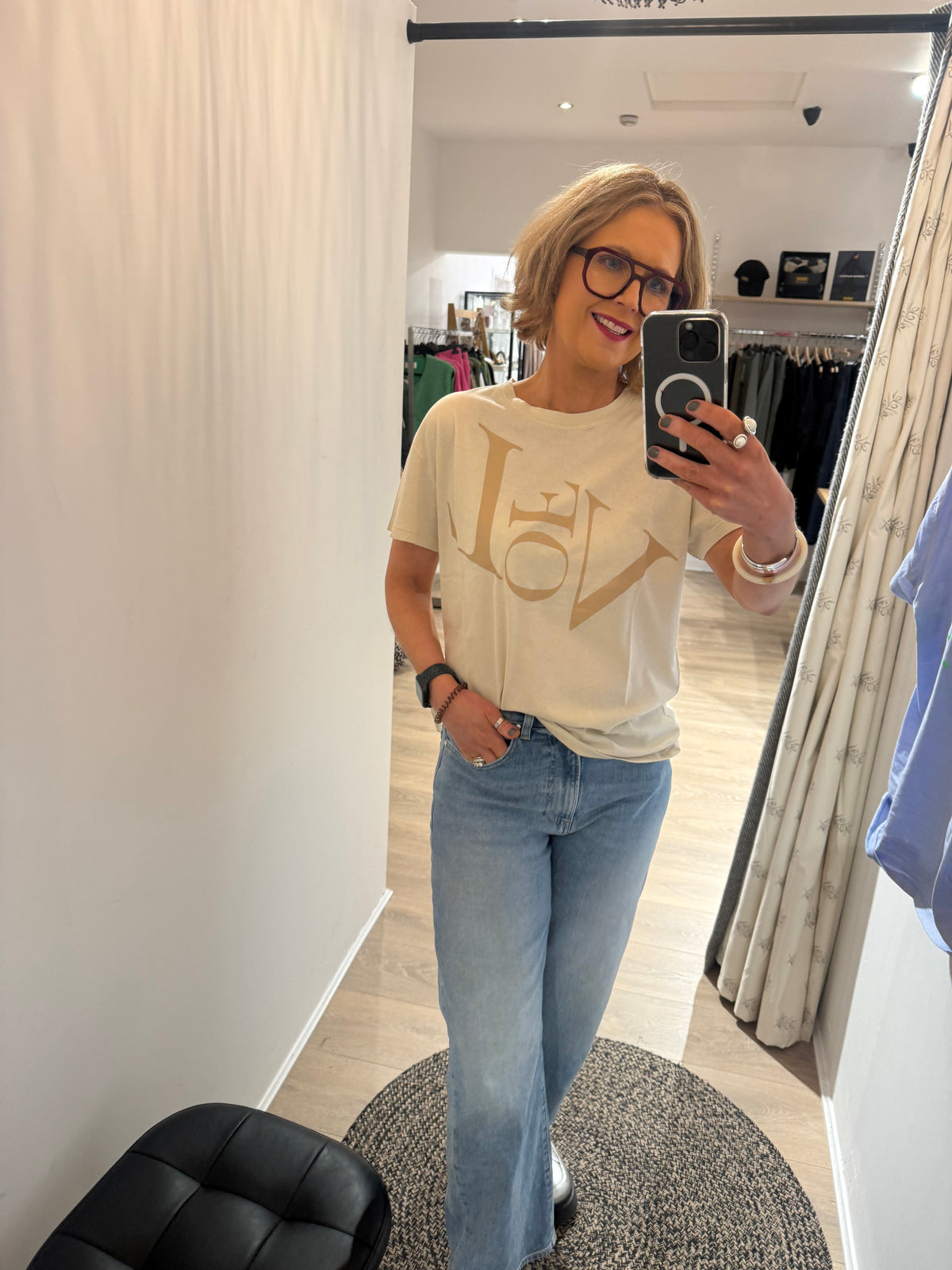 Liv Bergen Chelsea teeshirt in Sand