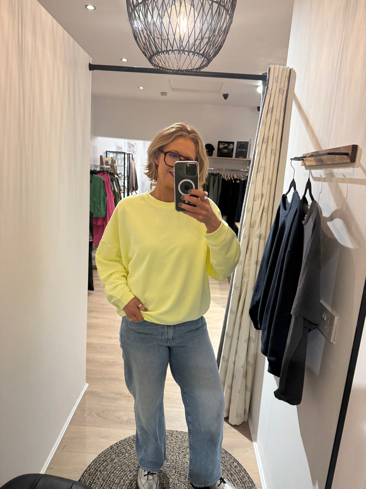 Liv Bergen Ella Come Sweatshirt in Neon Yellow
