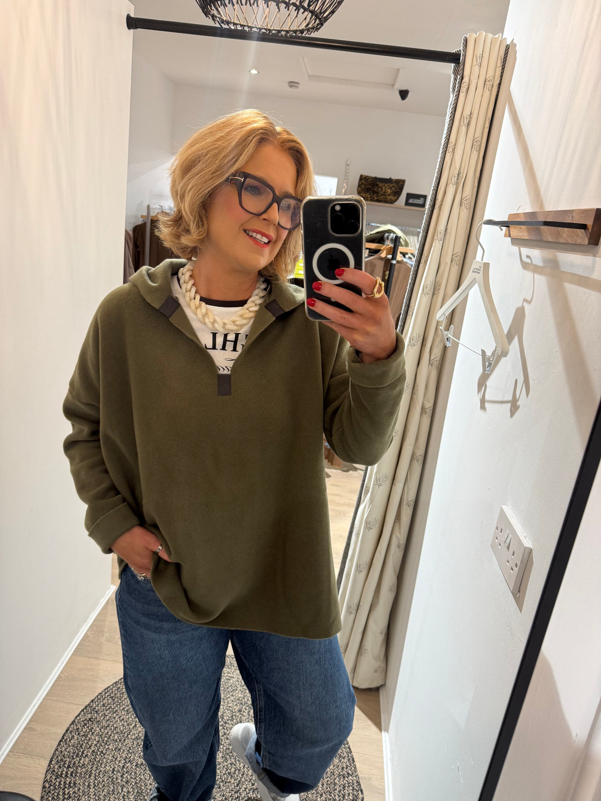 Henriette Steffensen Hoodie In Moss