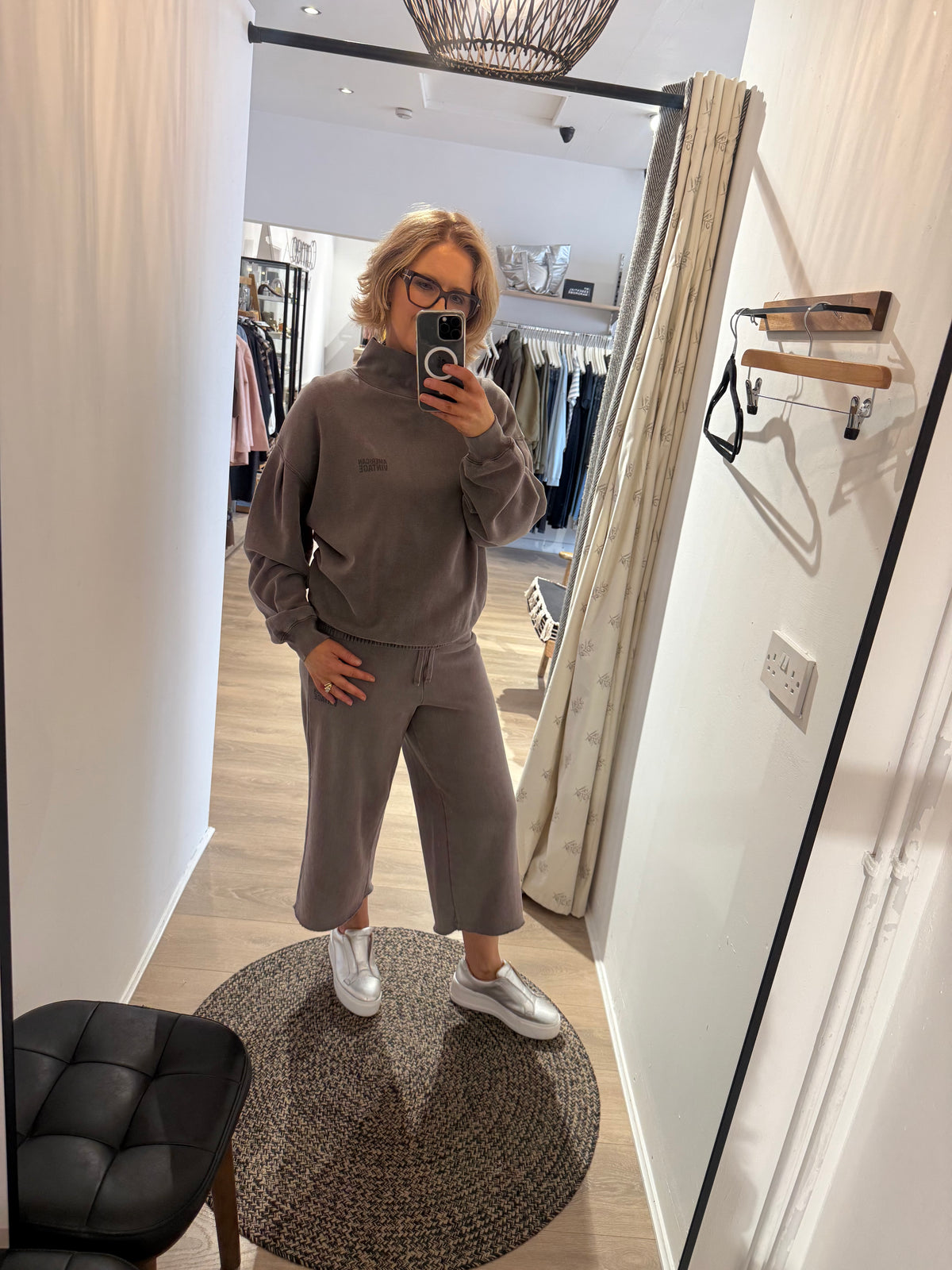American Vintage Jitbay Jogger in Vintage Ash