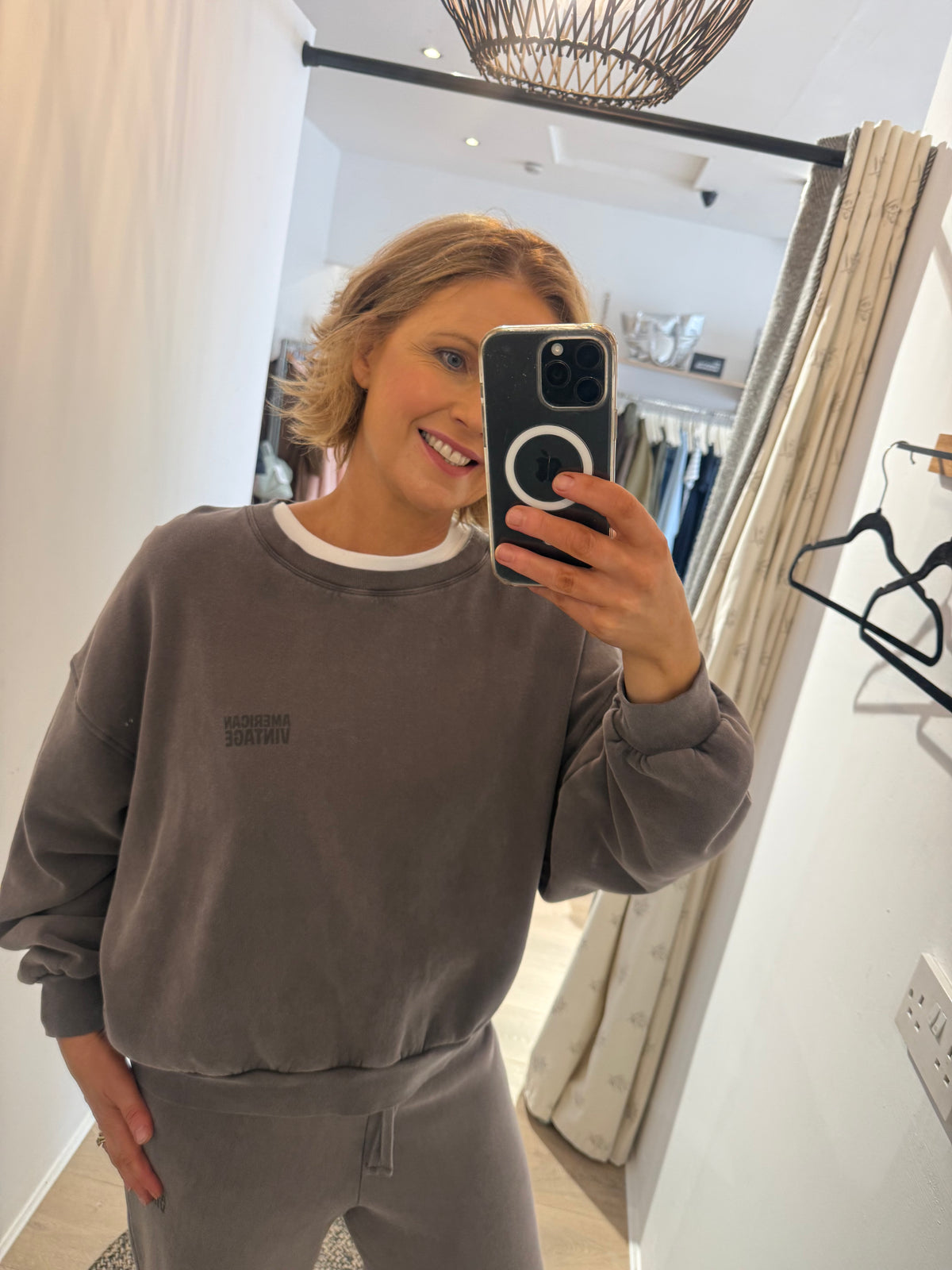 American vintage Jitbay Sweatshirt in Vintage Ash