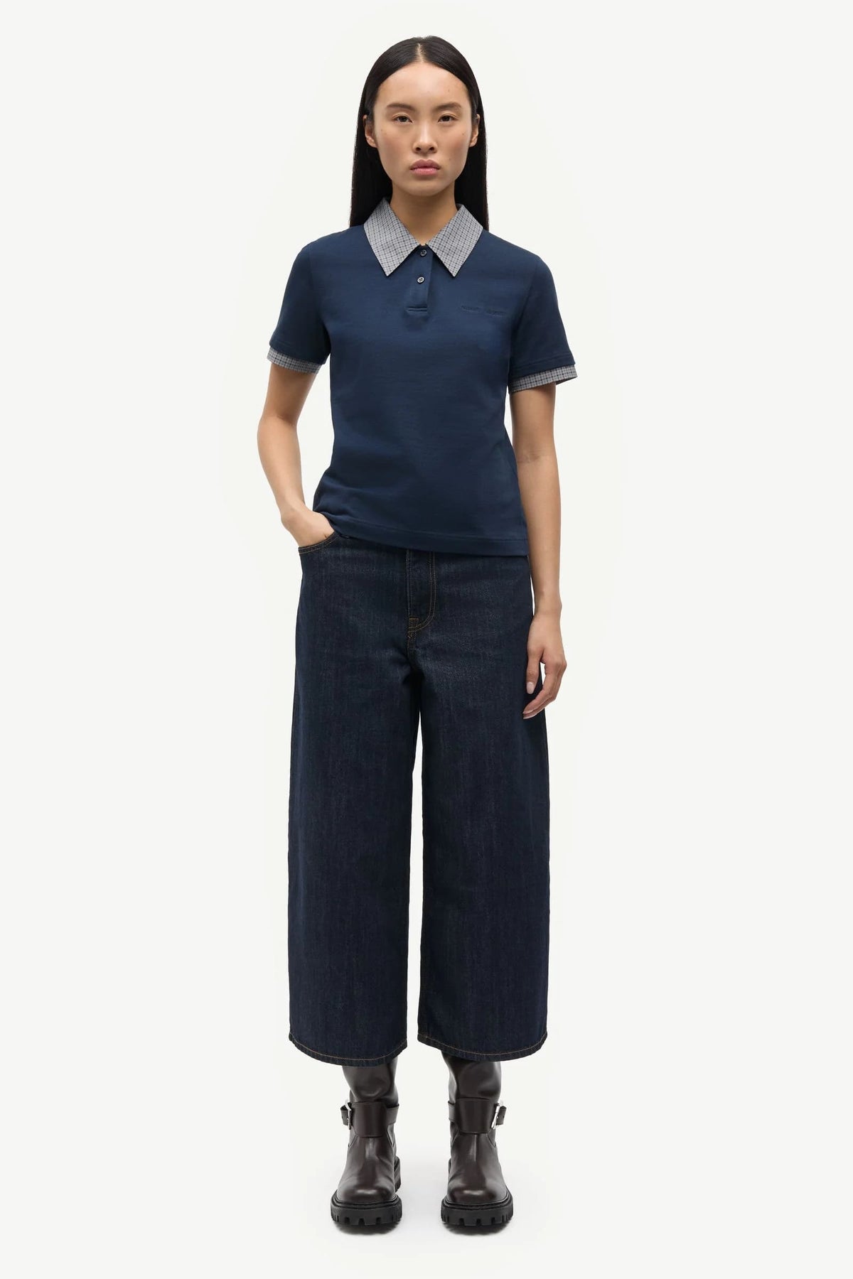 Samsoe Samsoe Saharper Cullotte in Denim Blue
