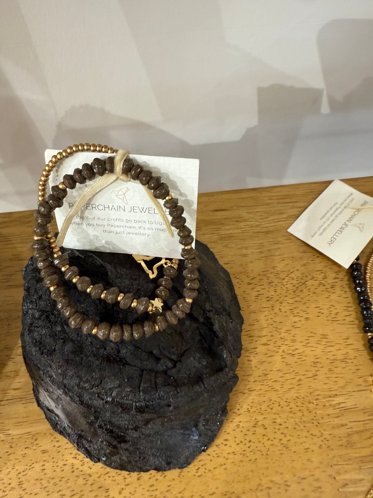 Paperchain Melissa Bracelet in Cement