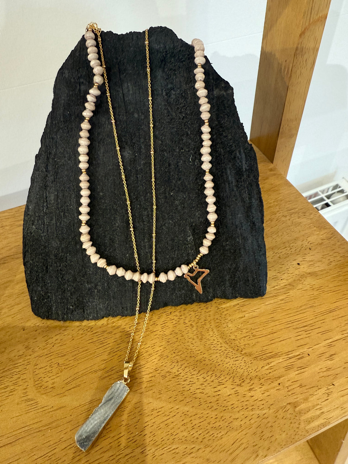 Paperchain Sarah Necklace in Cement