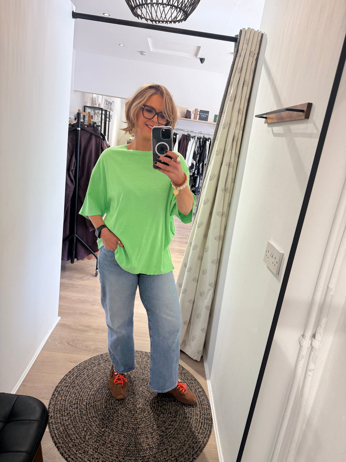 Liv Bergen Denmark T Shirt In Neon Green