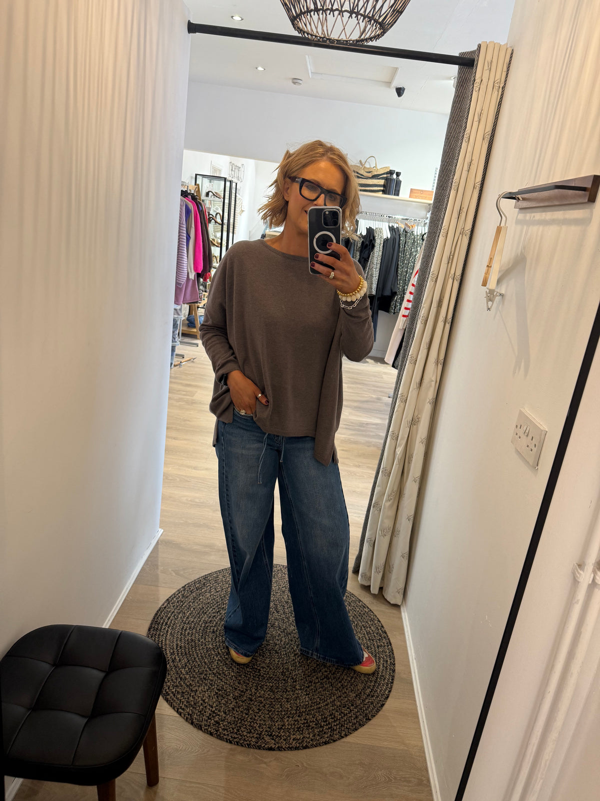 Part Two Tila Pullover In Falcon Melange