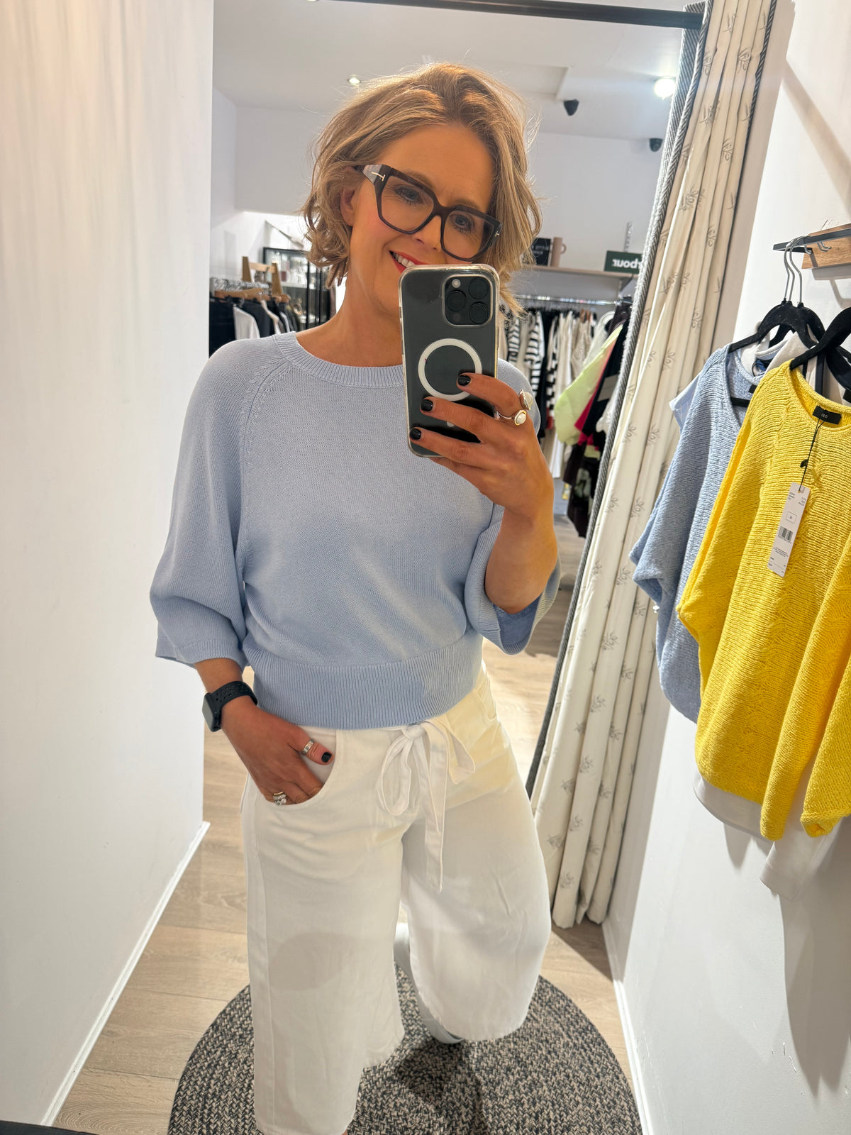Oui Relaxed Fit Pullover In Kentucky Blue 97259