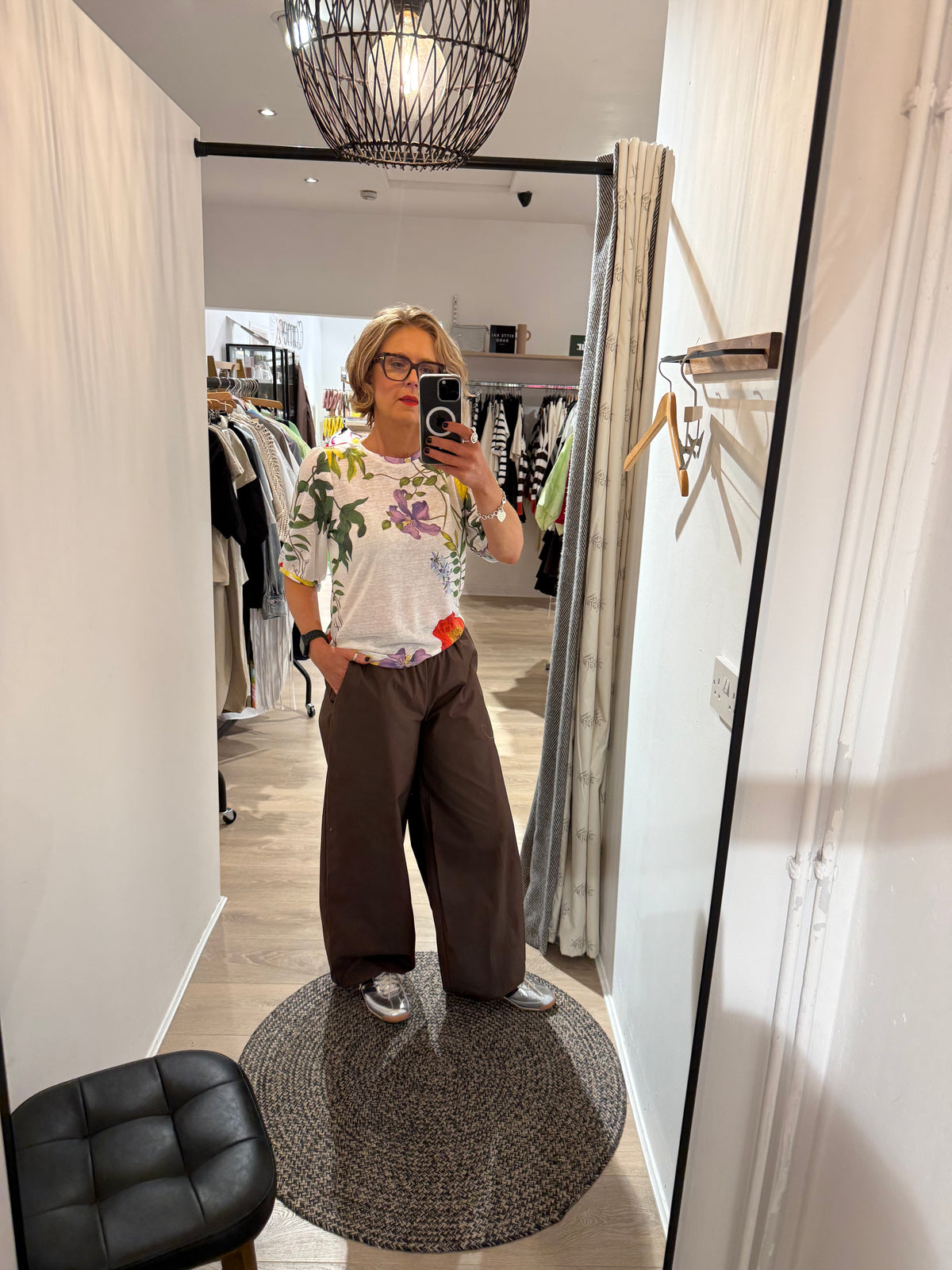 Karen By Simonsen Vicky Balloon Pant in chocolate