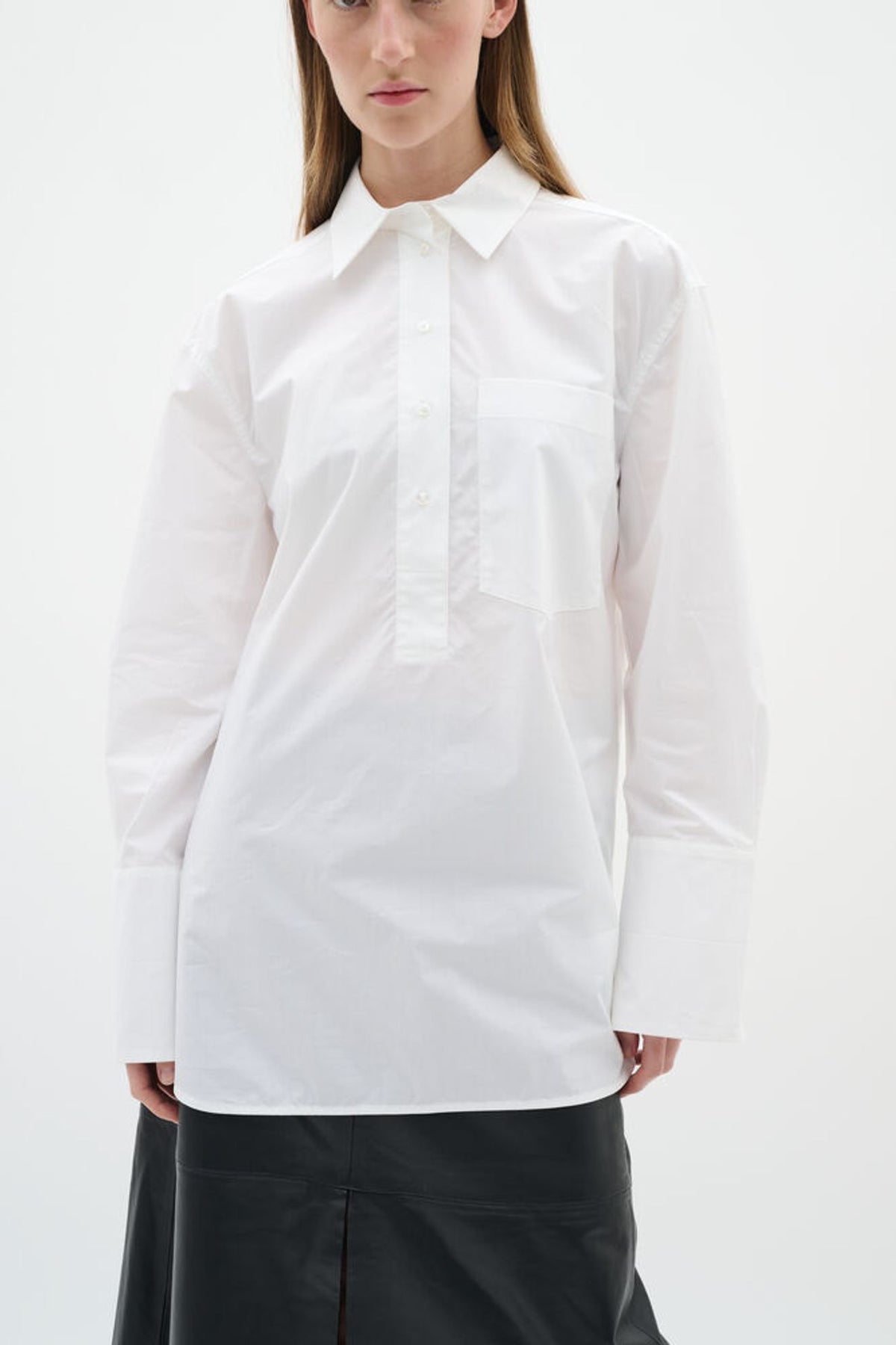 Inwear Atlas Oversized Shirt In Pure White