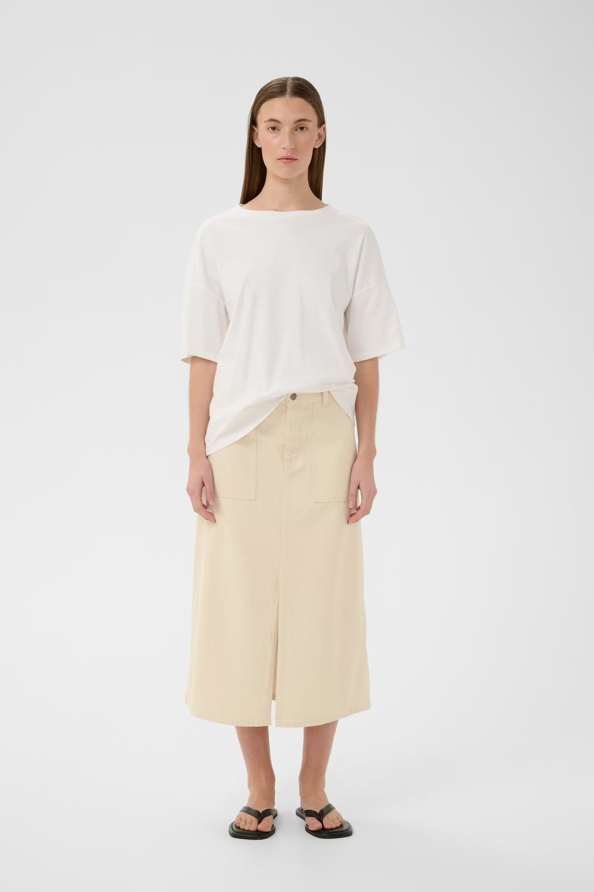 Inwear Dilys Skirt In Ecru Melange