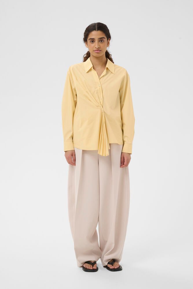 Inwear Lelo Dallas Pleated Shirt In Chamomile