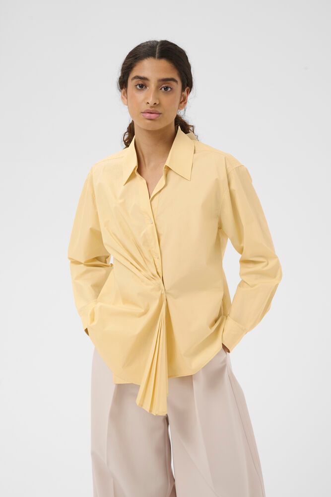 Inwear Lelo Dallas Pleated Shirt In Chamomile