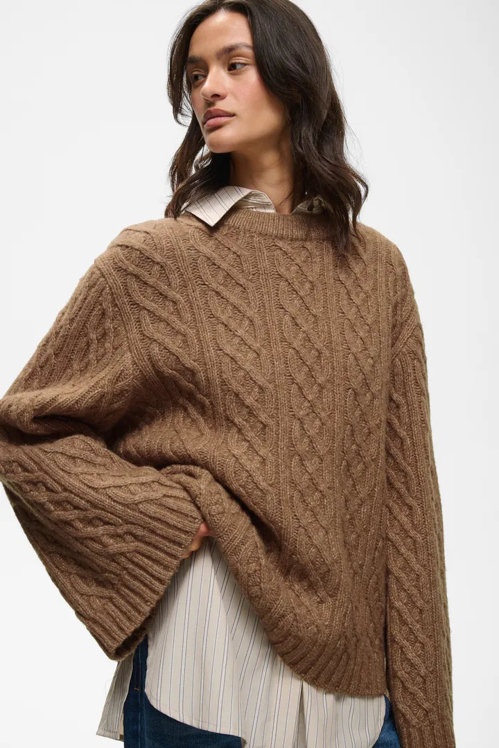 Inwear Taie Pullover In Tobacco Brown