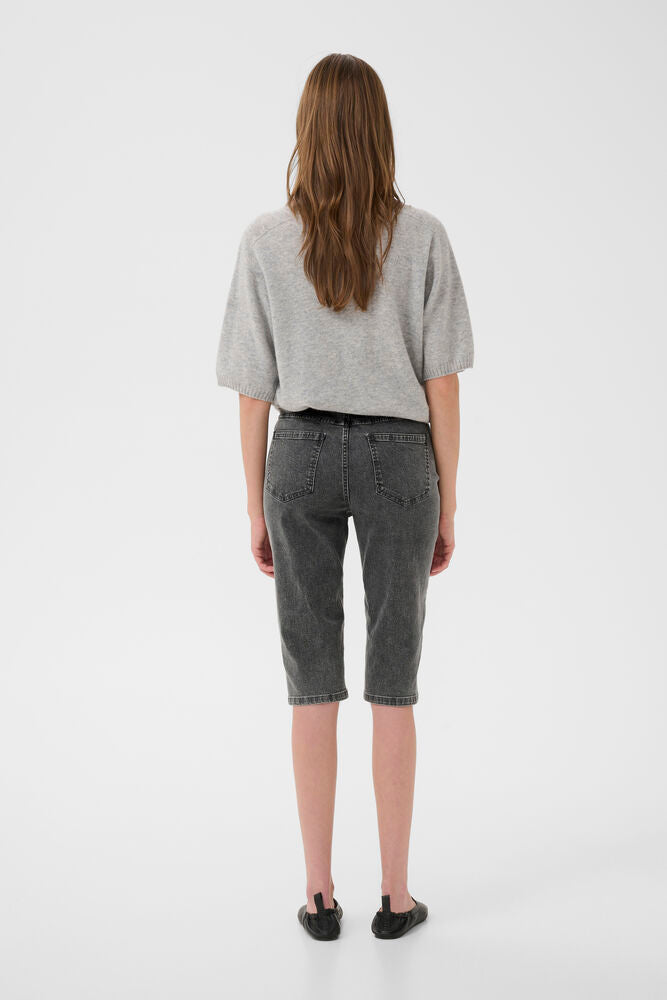 Karen By Simonsen Emmeline Capri Jeans In Frost Gray