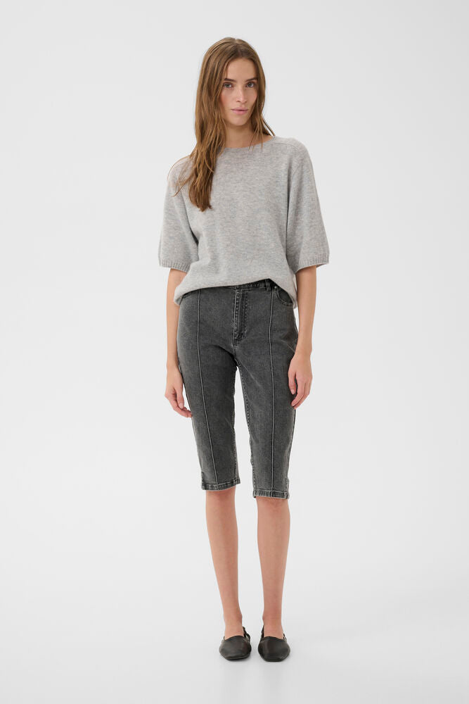 Karen By Simonsen Emmeline Capri Jeans In Frost Gray