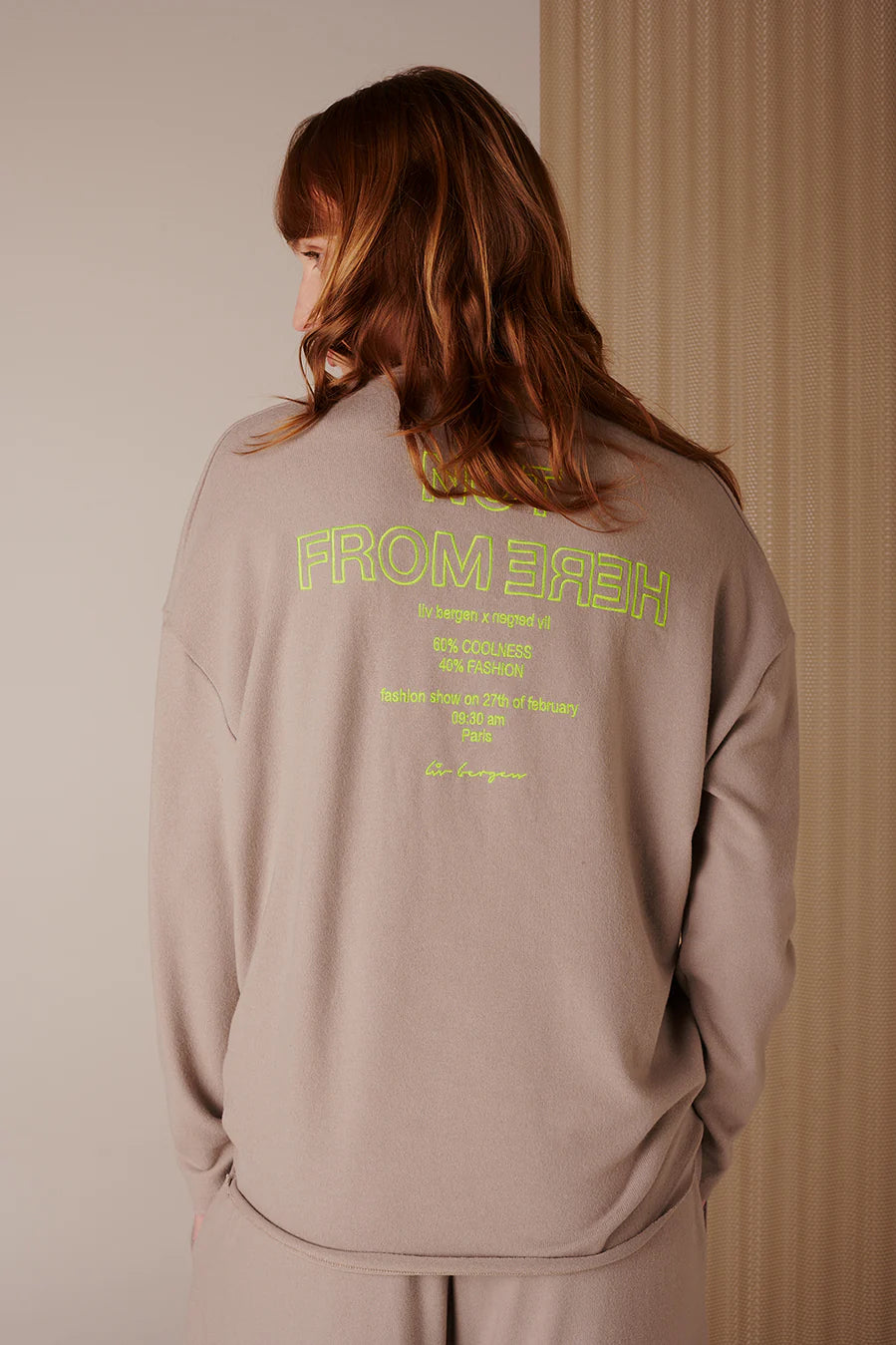 Liv Bergen Jupiter Not Sweater In Gray Mom