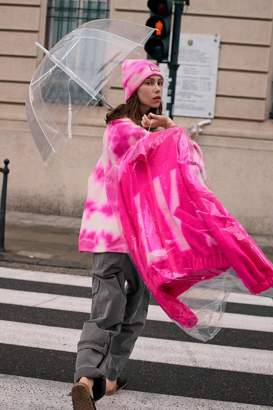 Liv Bergen Rome Jacket In Neon Pink