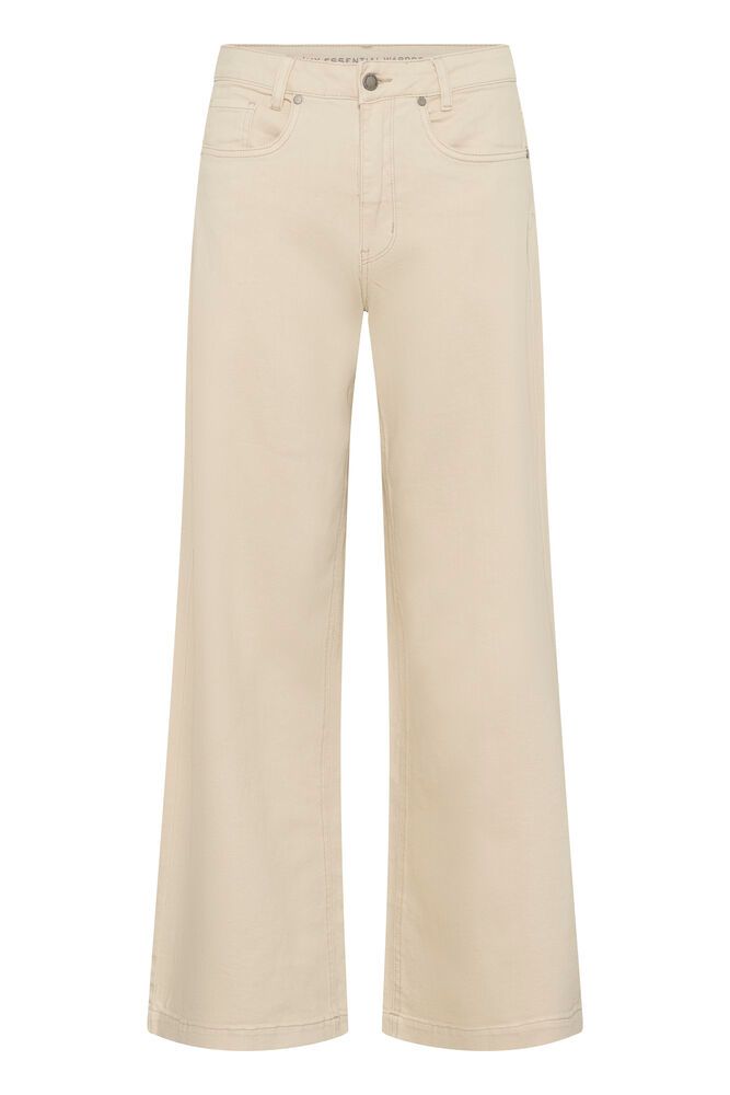 My Essential Wardrobe Dango 157 High X-Wide Jeans In Oatmeal