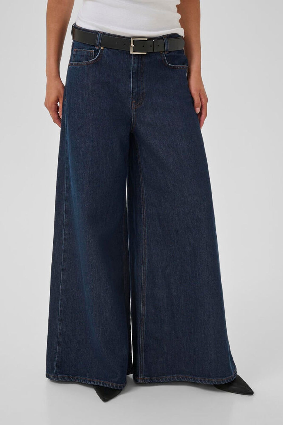 My Essential Wardrobe Dicte 139 High XX-Wide Jeans In Dark Blue Wash