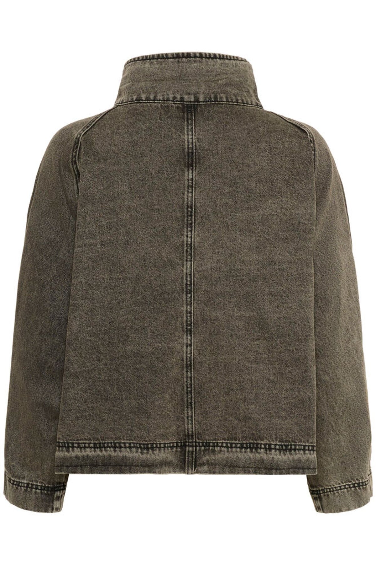 My Essential Wardrobe Tessa 160 Jacket In Medium Grey Dirty Wash