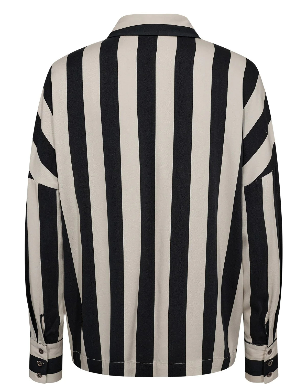 Numph Numinzu Stripe Shirt In Caviar