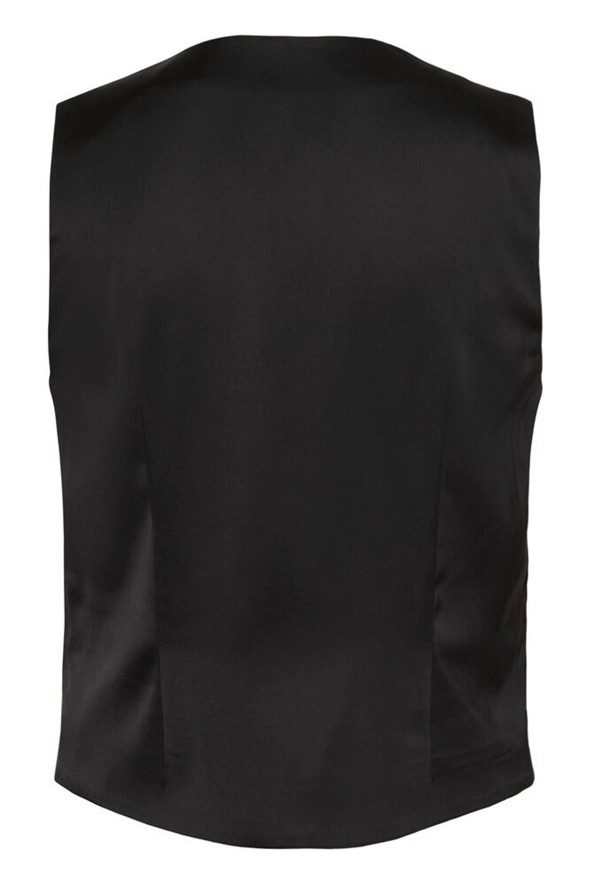 Part Two Valentine Waistcoat In Black Metallic Silver