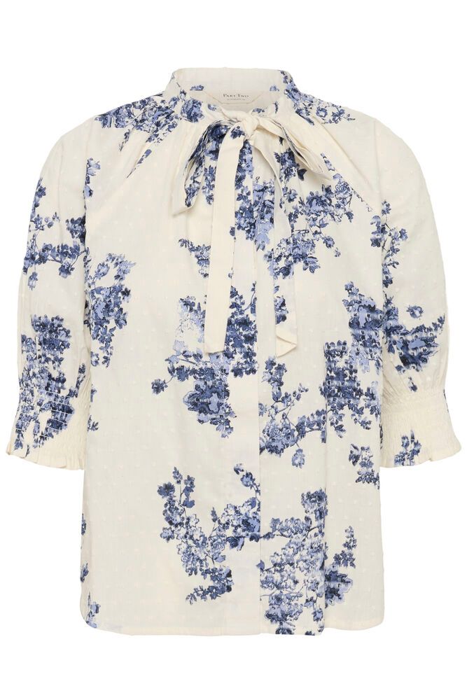 Part Two Almera Shirt In Blue Shadow Flower Print
