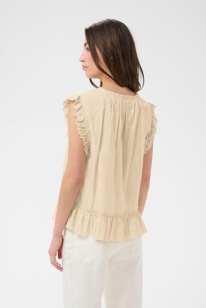 Part Two Aneka Blouse In Oatmeal / Nature