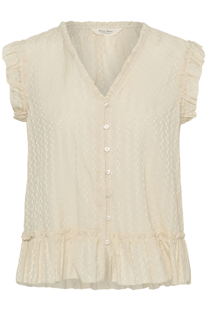 Part Two Aneka Blouse In Oatmeal / Nature