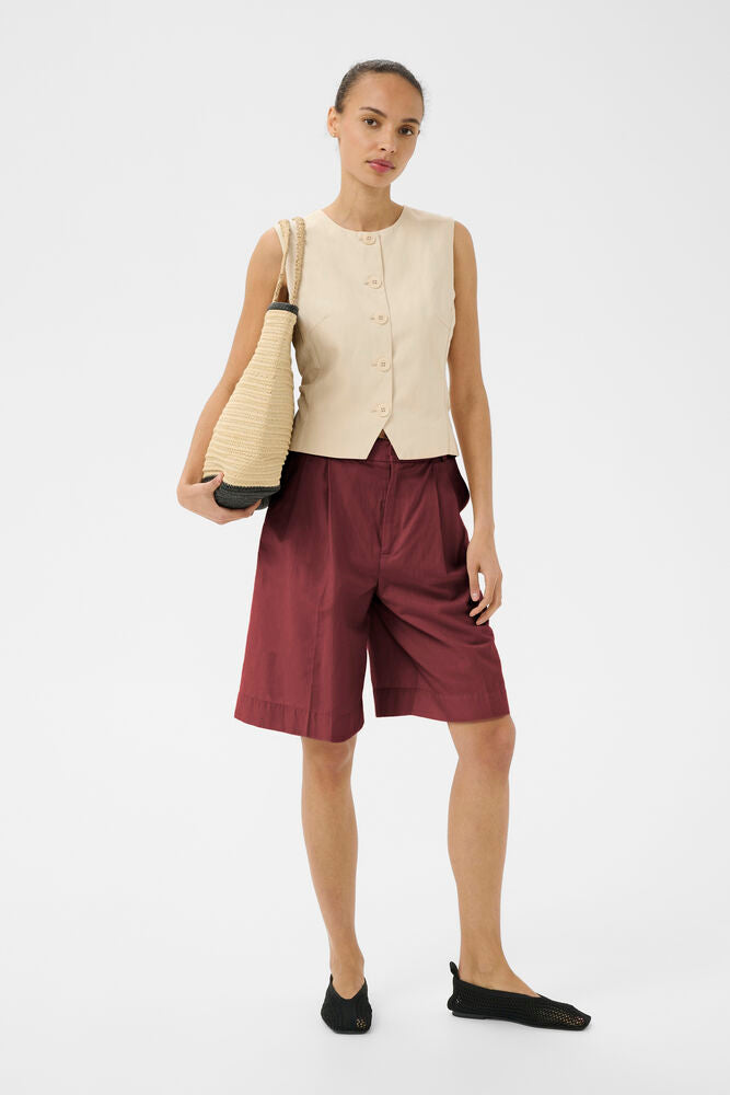 Part Two Beatriz Shorts In Burnt Russet