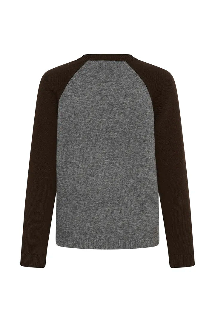 Part Two Cleo Pullover In Grey and Mole