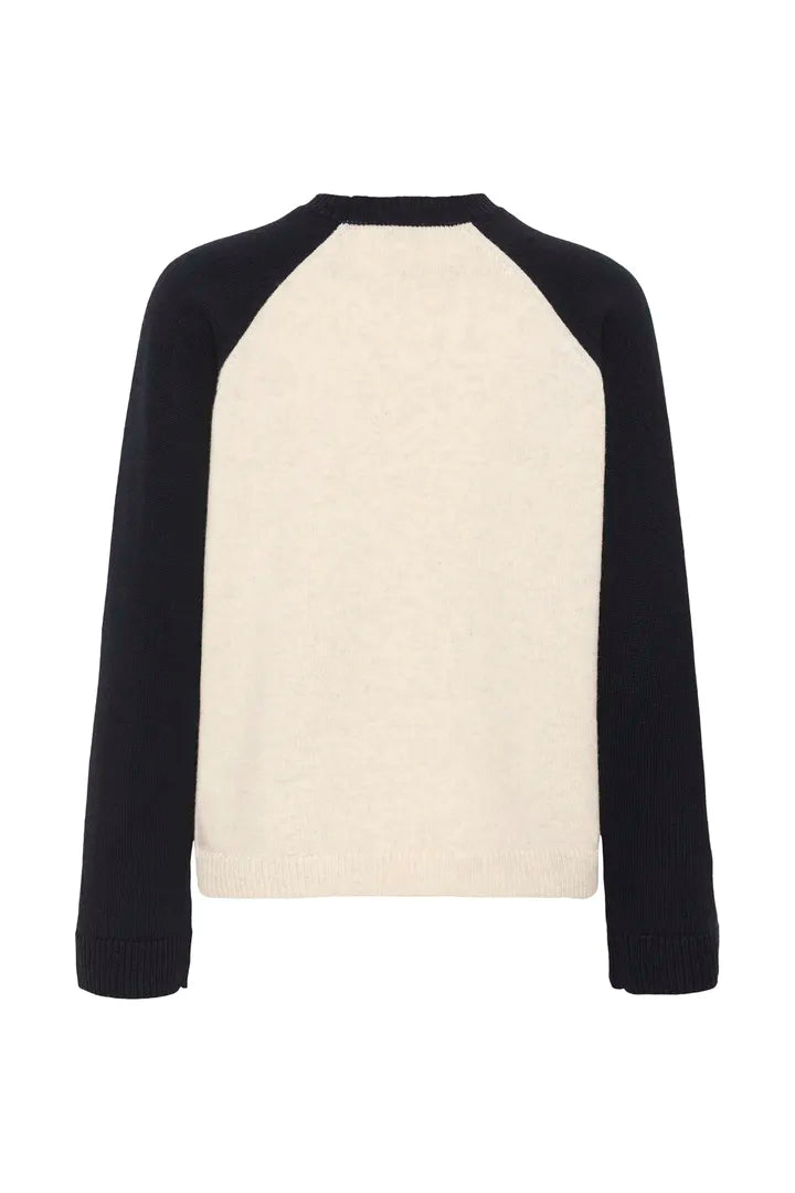 Part Two Cleo Pullover In Oatmeal And Navy