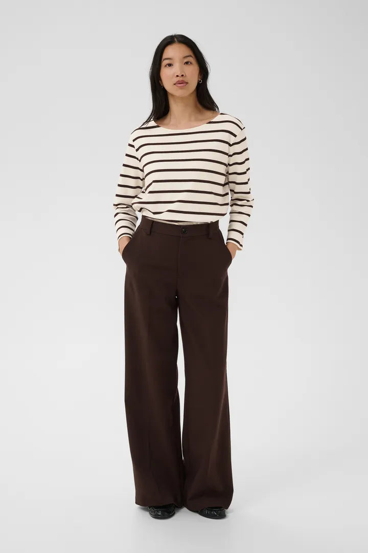 Part Two Nela T-shirt In Mole Stripe