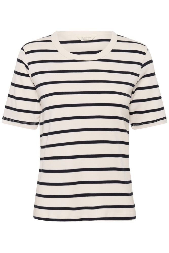 Part Two Ratana T Shirt In Dark Navy Stripes