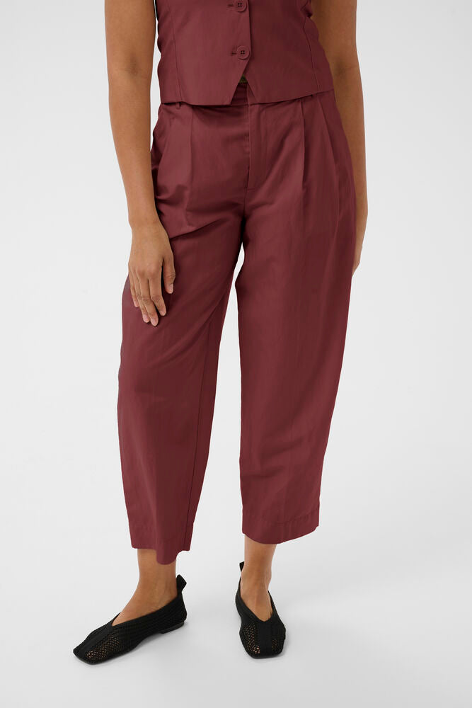 Part Two Beatriz Trousers In Burnt Russet