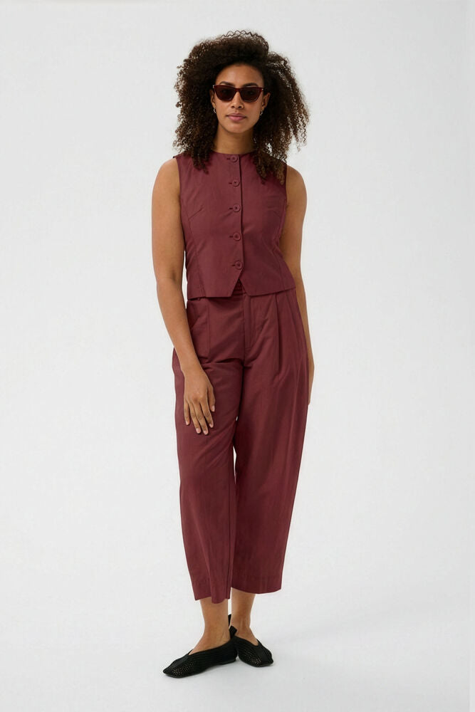 Part Two Beatriz Trousers In Burnt Russet