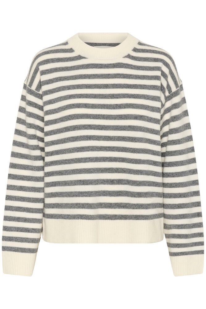 Part Two Vinas Pullover in Grey Melange/White